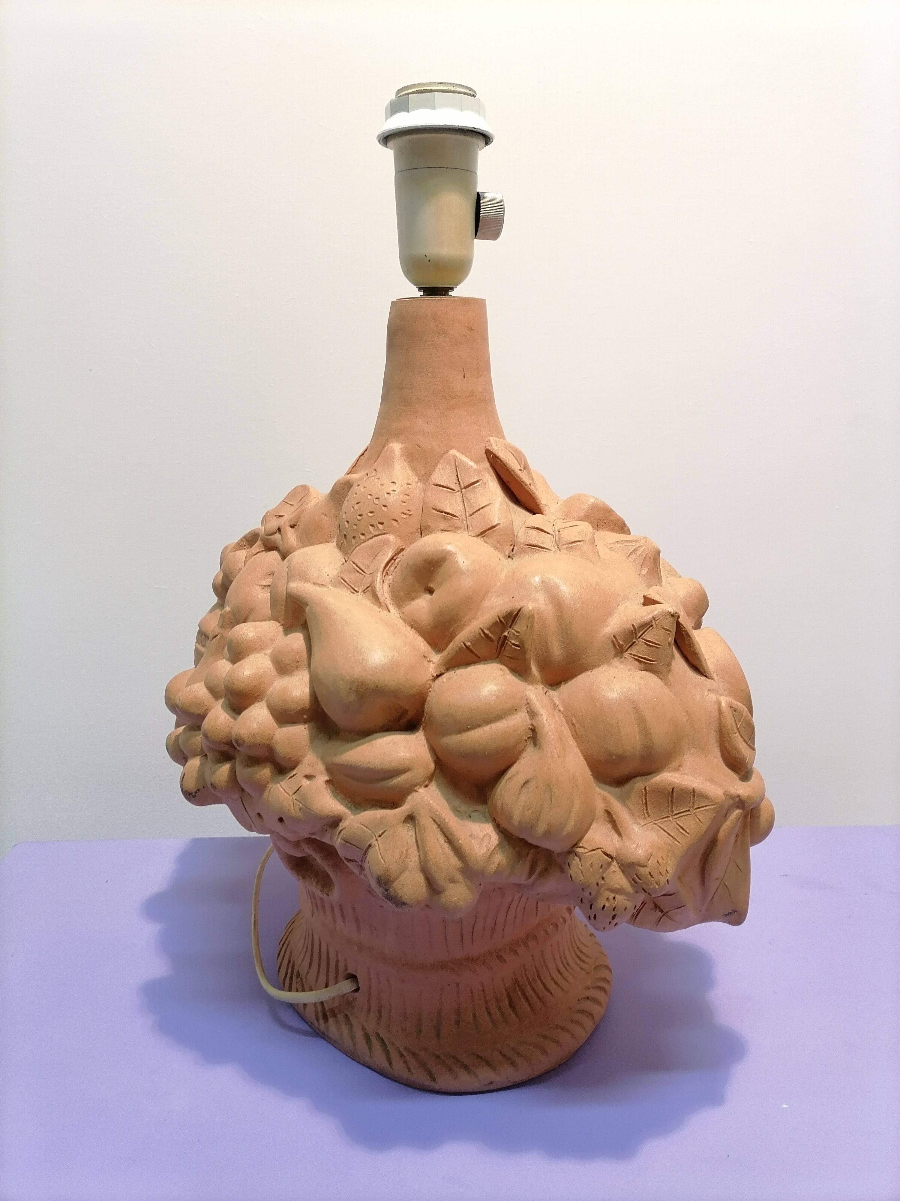 Terracotta fruit lamp 1970