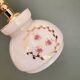 Vintage white opaline wall lamp with shade