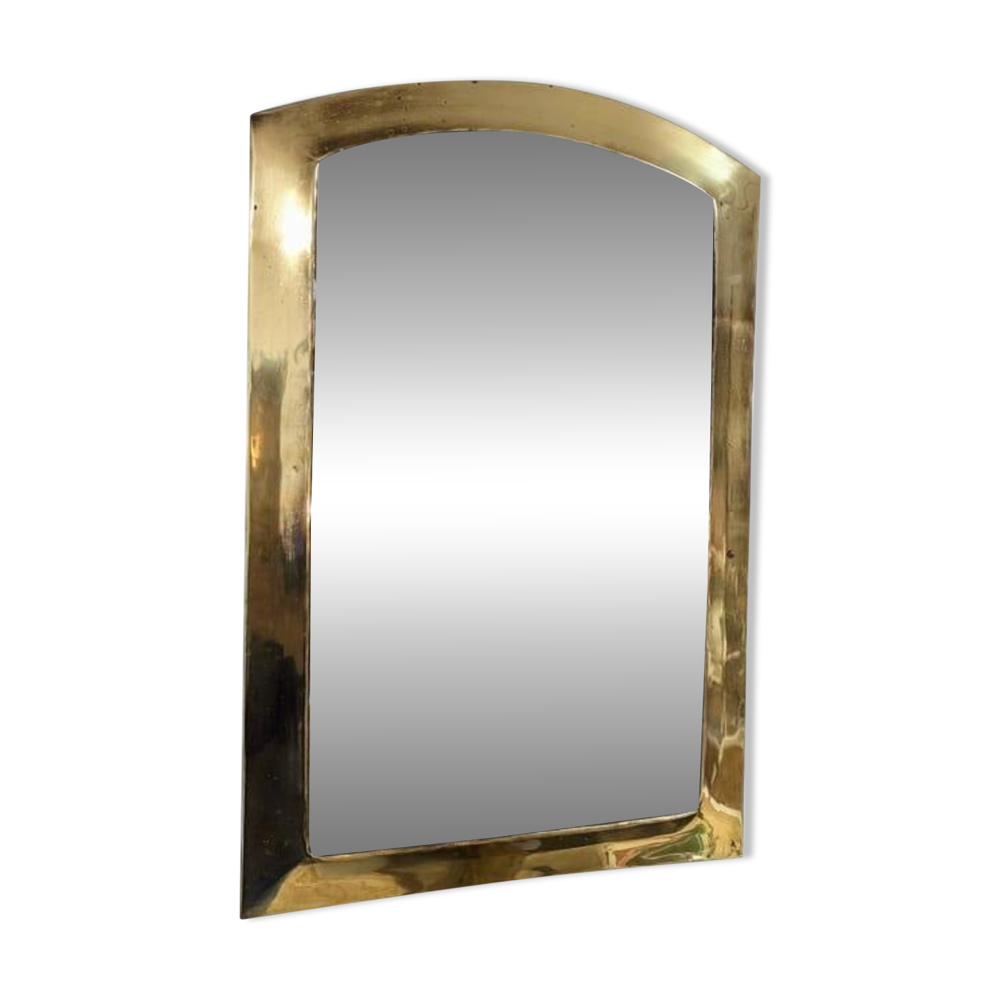 Brass mirror