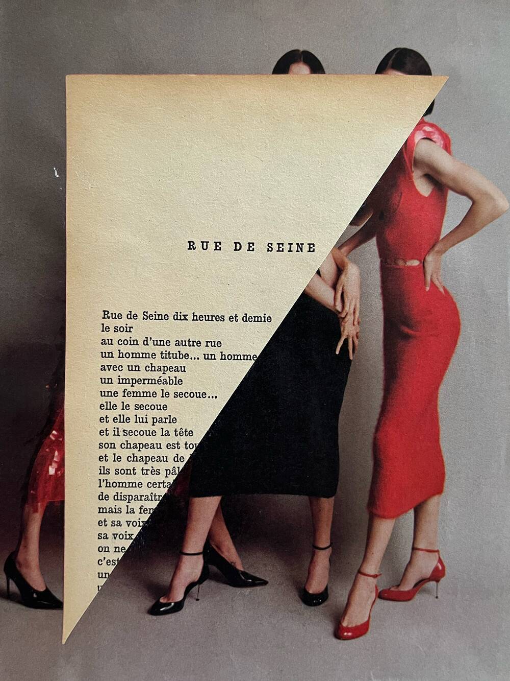 Rue de Seine - Original collage