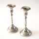 Pair of silver candle holders