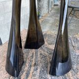 Trio of intertwined bottles signed Paco for O.Frey