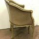 Pair of Louis XV style armchairs in 20th century patinated beech