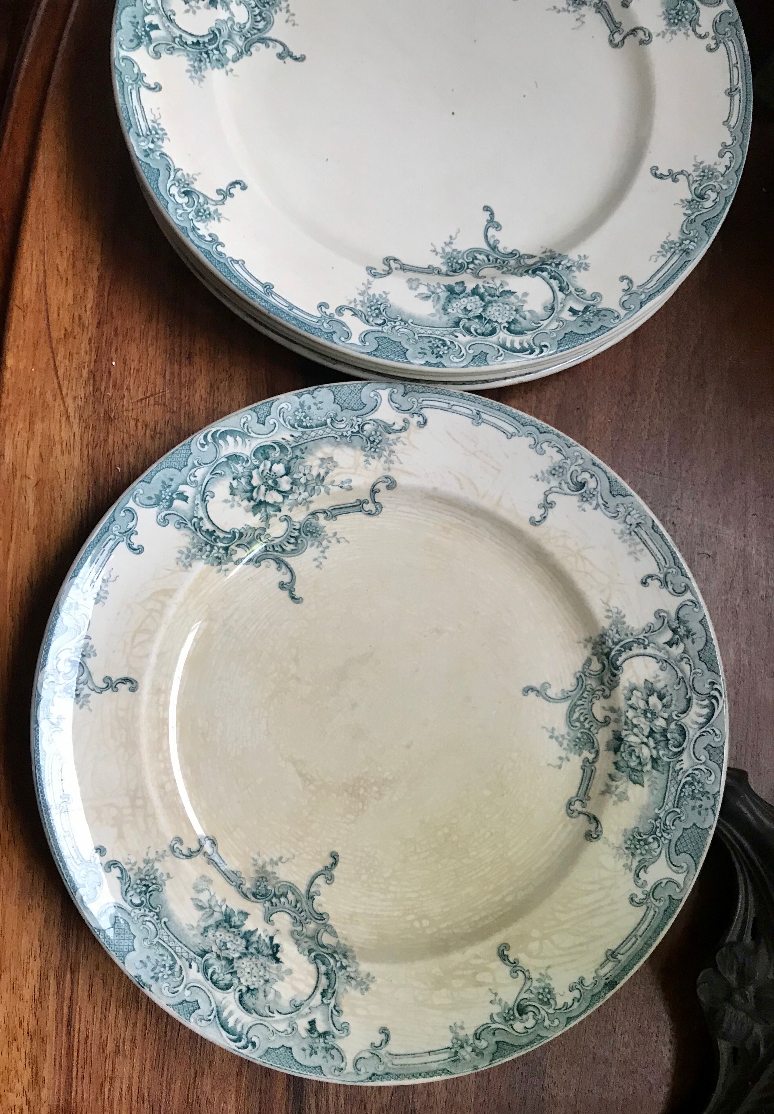 Lot of 6 old plates