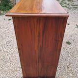 Grain chest of drawers with 9 glass drawers