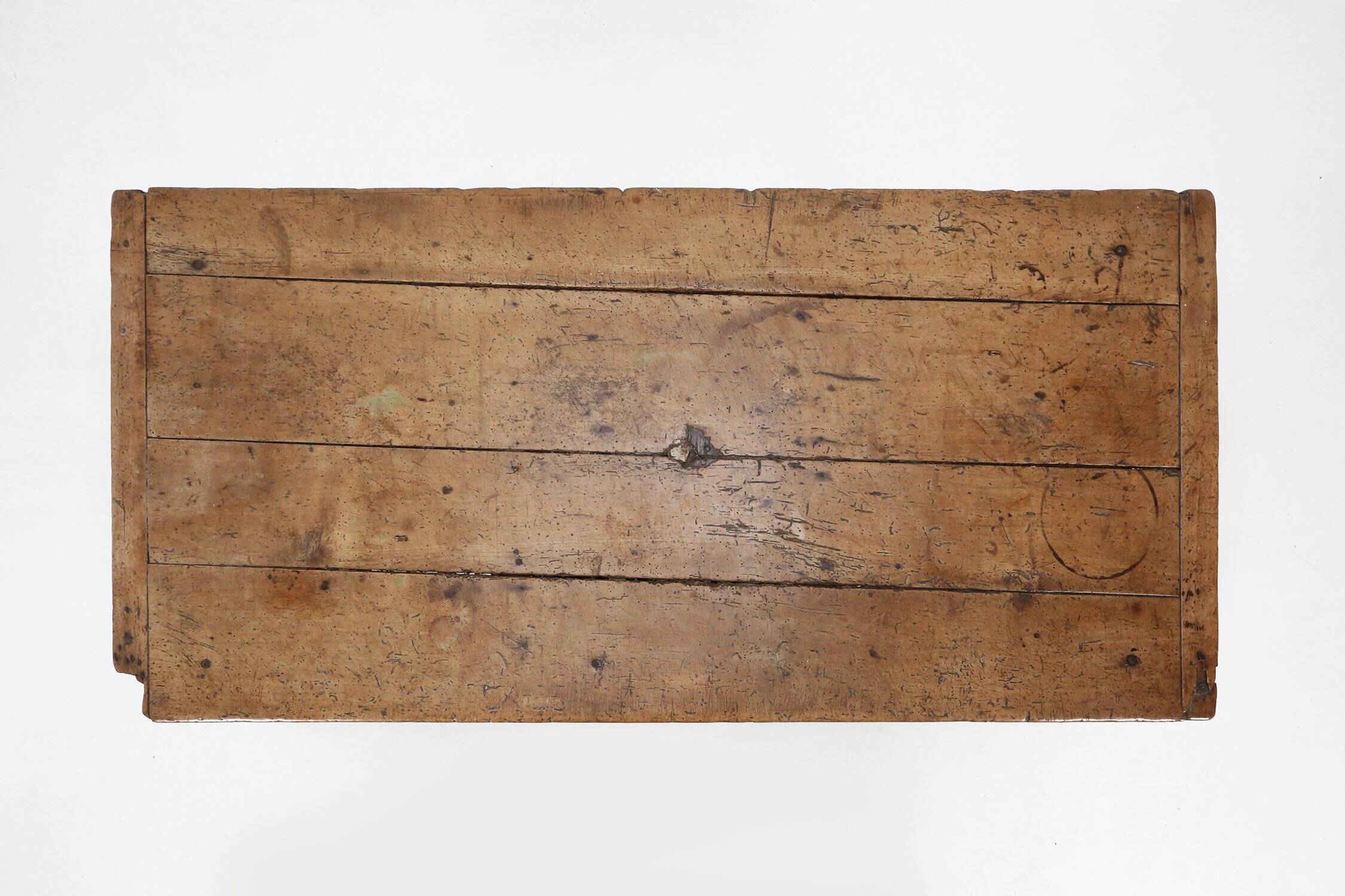 Belgian Antique oak console table with drawer, ca. 1740