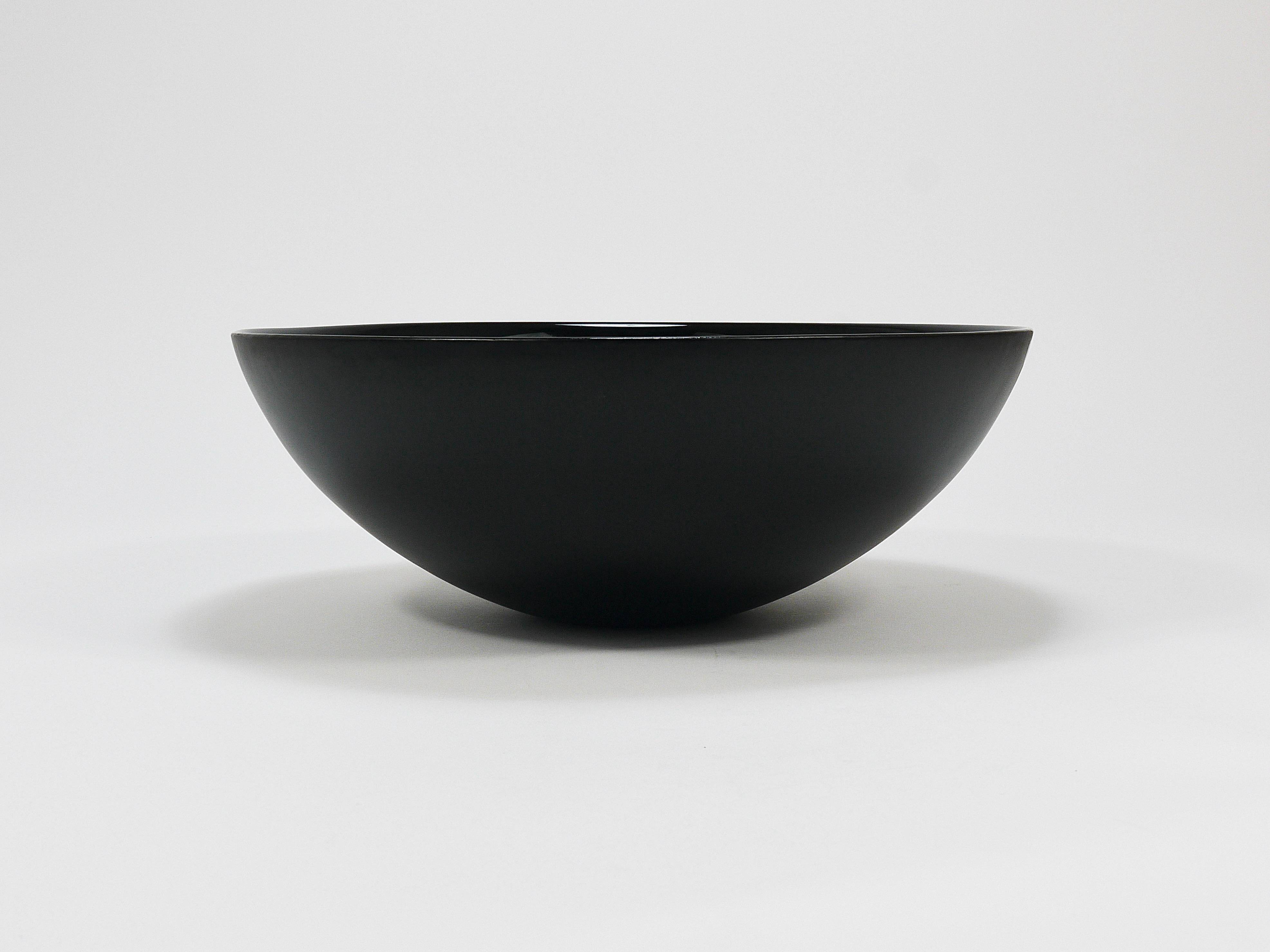 Grand Bol Centre Noir Riedel x Mesa Design, Post-Modernism Italy, 1980