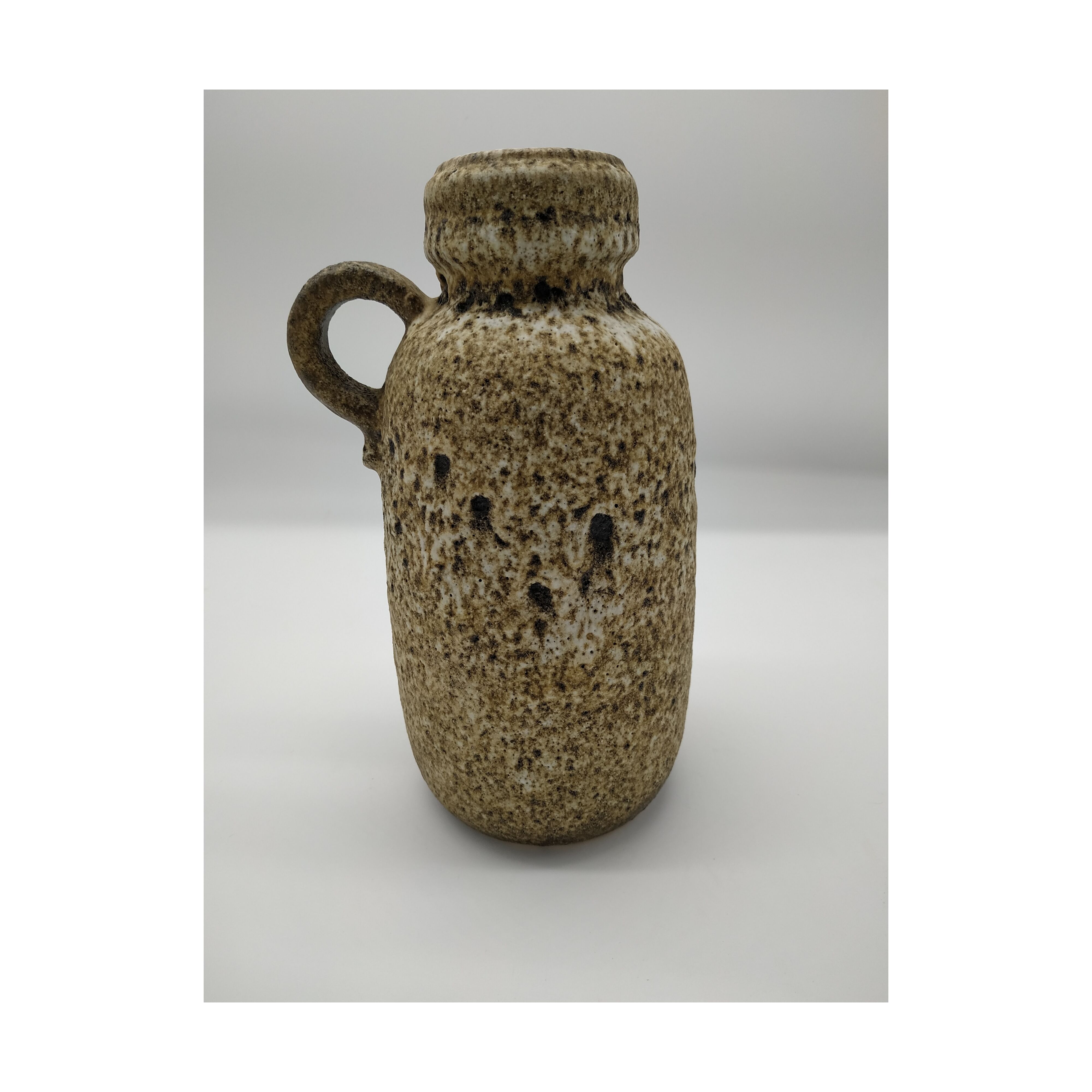 Large vintage fat lava vase