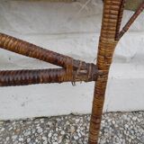 Peacock rattan bed tete