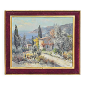 Lucien POTRONAT (1889-1973) "Landscape of the Côte d'Azur" Oil on canvas
