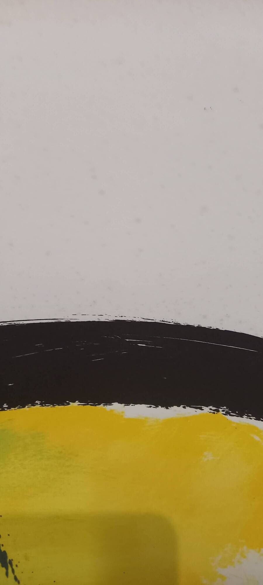 Original lithograph by Jean Miotte, abstract composition, in colors, signed by the artist
