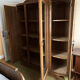 Old art deco solid oak cabinet