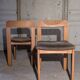 Set of six elm chairs from the 60s DLG regain