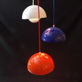 3 x Early Louis Poulsen Verner Panton VP1 flowerpot lamps Cluster of three