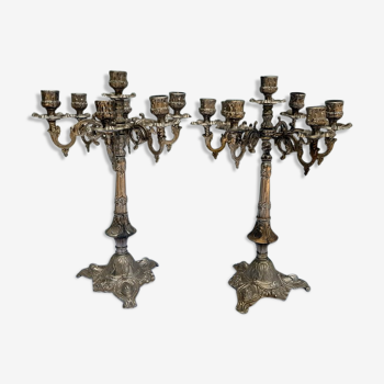 Pair of candelabra 7 candles