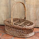 Wicker bottle basket