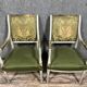 Paire de fauteuils style Louis XVI en bois laqué circa 1850 (B)