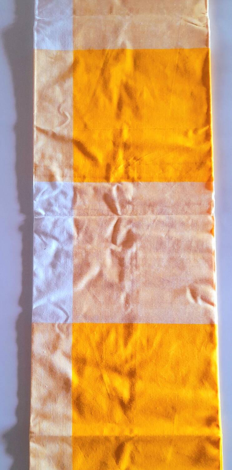 Rectangular checkered tablecloth 60s