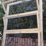 Wooden canopy 3 windows with bellows and abbatant