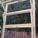 Wooden canopy 3 windows with bellows and abbatant