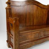 Napoleon III chest bench in walnut, circa 1860