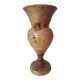 Turned wooden vase
