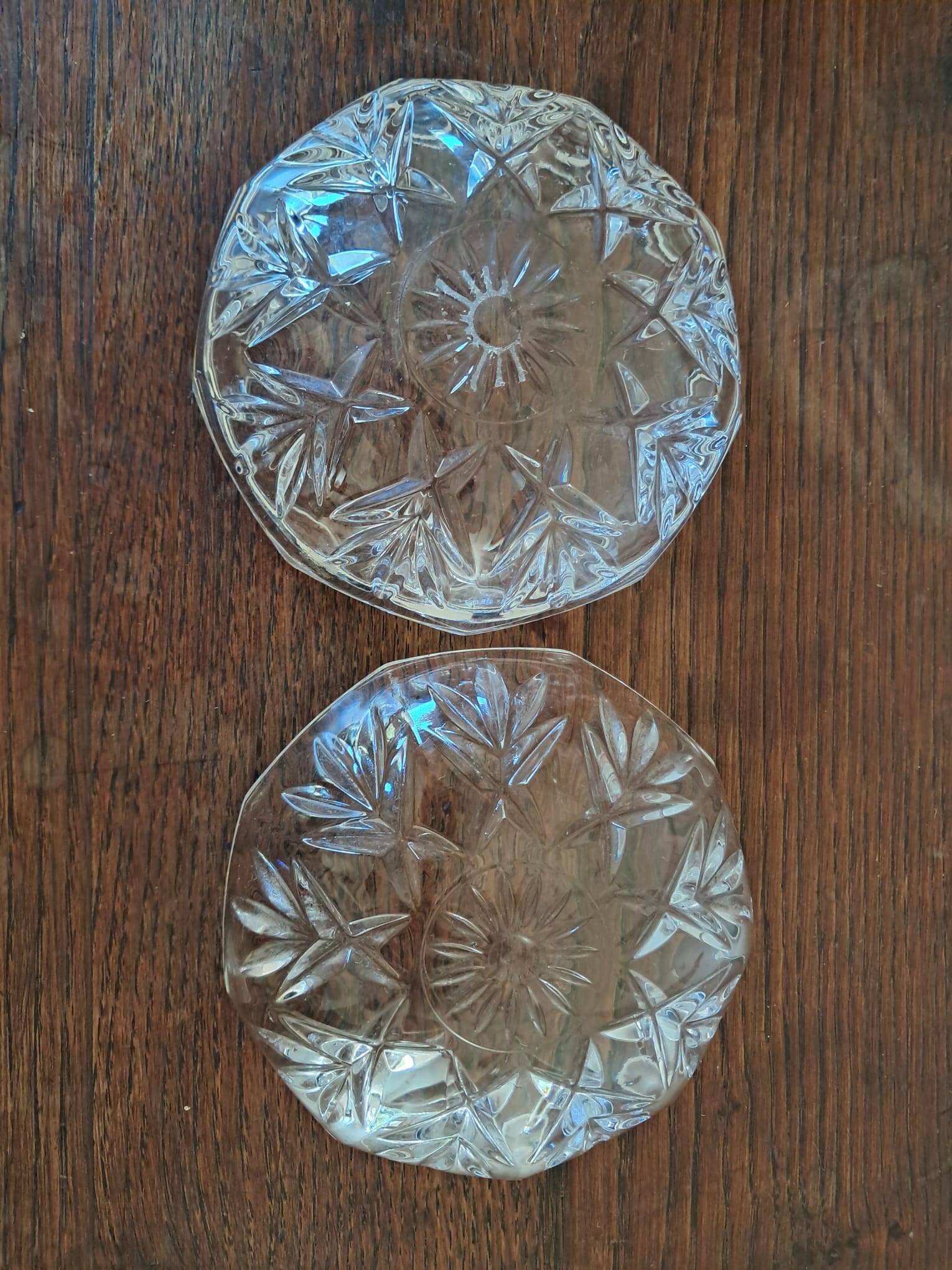 Antique jewellery box or cut crystal sweet jar.