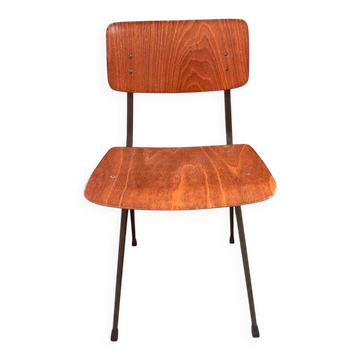Chaise S201 "Spinstoel" à pieds compas de Marko, Pays-Bas, 1960s