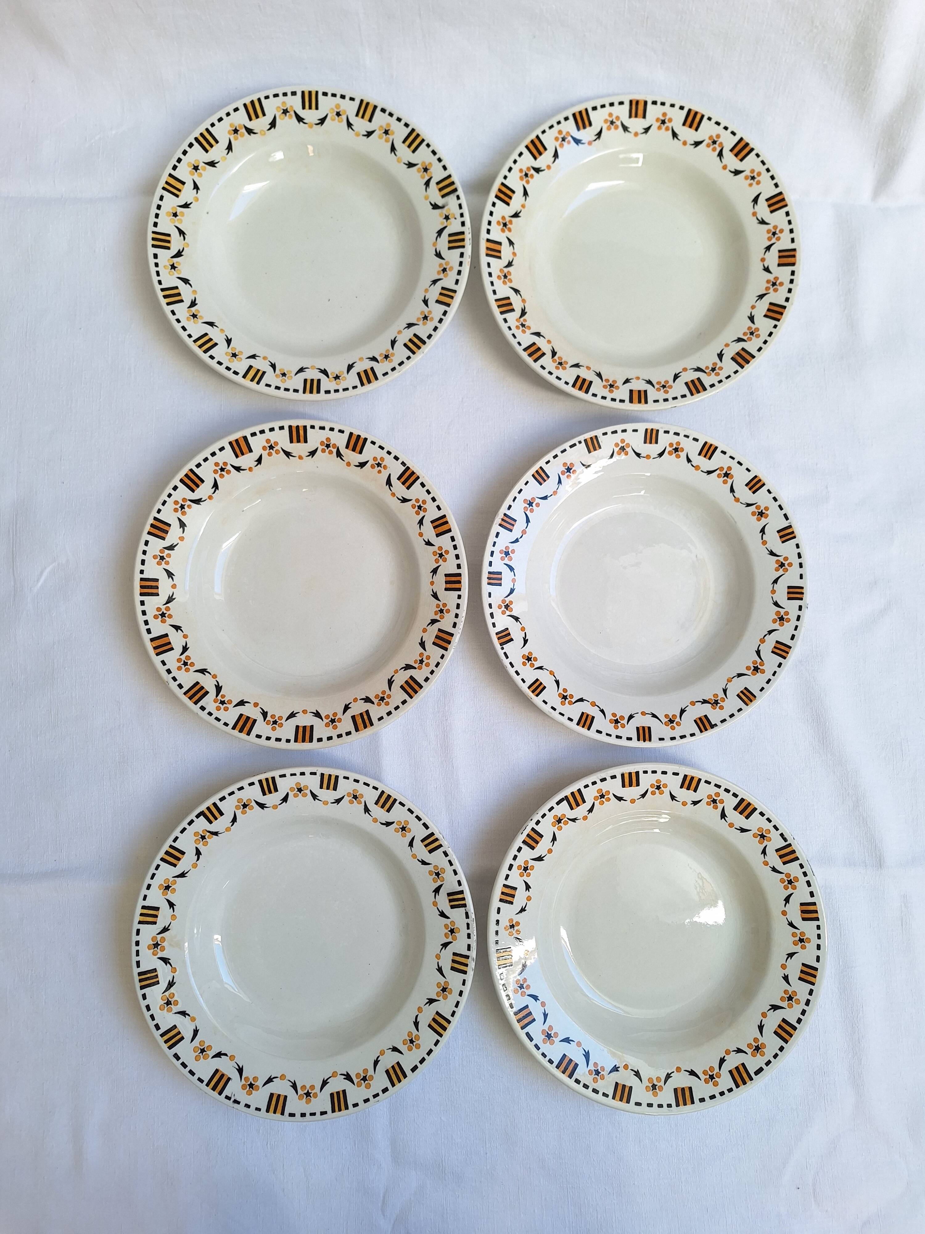 Gien 456 soup plates