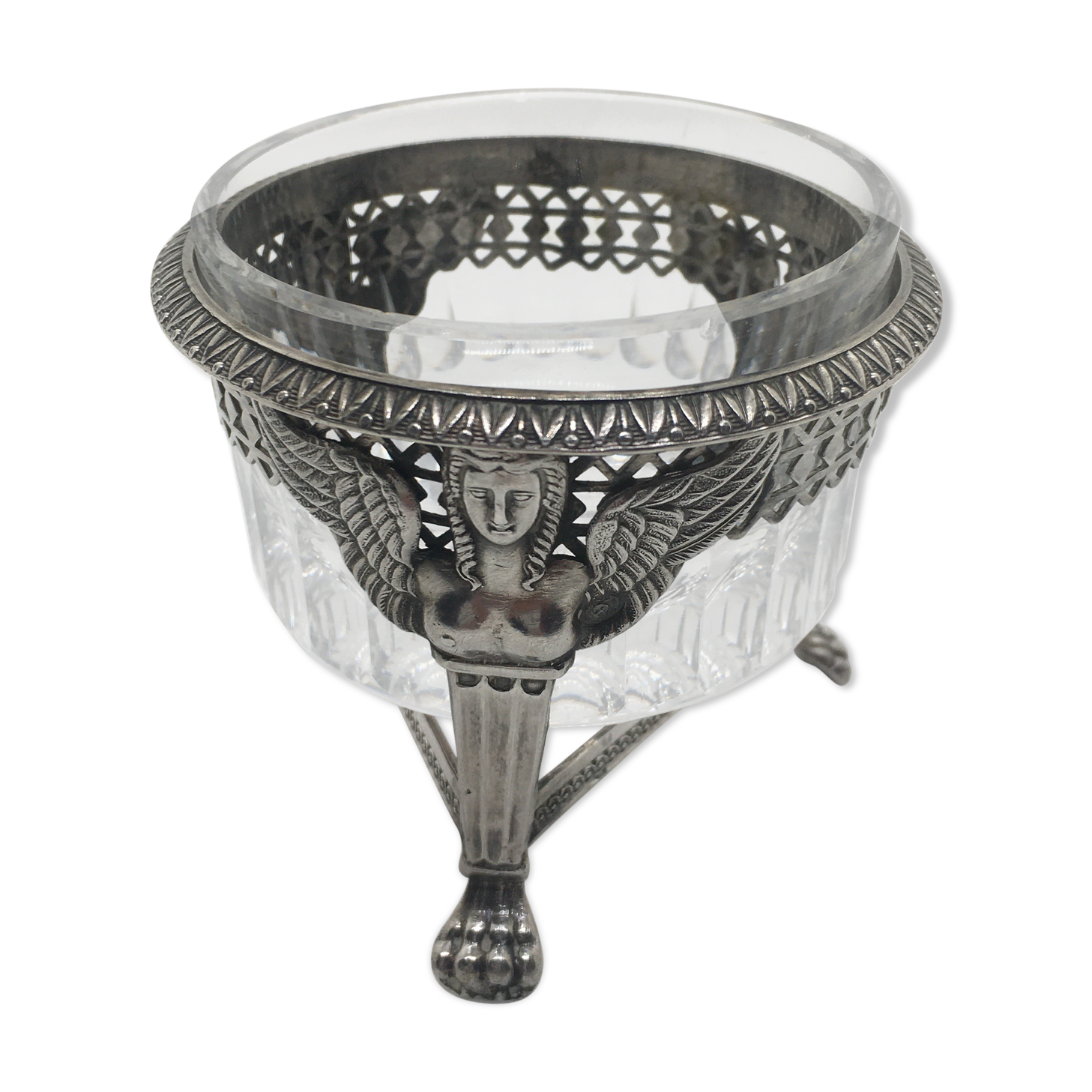Silver caviar pot