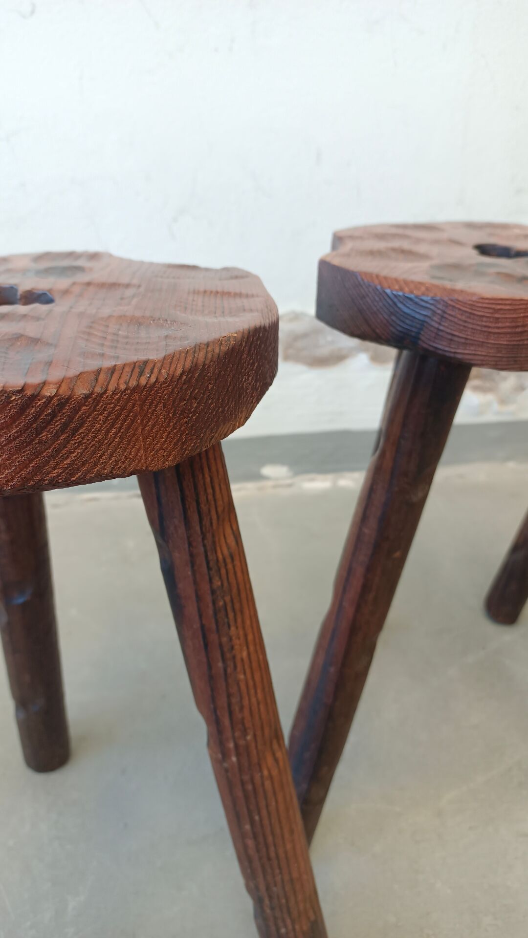 Set of brutalist stools