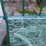 Table basse ancien avec plateau marbre vintage