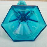 Blue candle holder