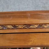 Armoire époque Art Déco en noyer vers 1920-1940