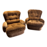 Pair of vintage 70s Beka armchairs