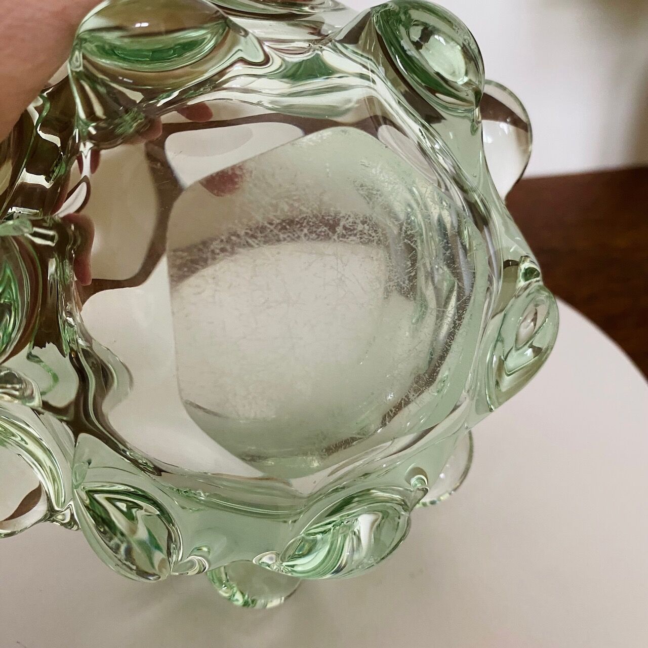 Green Murano bowl