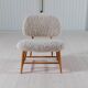 "Teve" Modern Mid-Century Chair in Lambskin/Shearling by Alf Svensson, Sweden, 1955