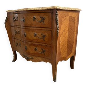 Commode de style Louis - beige