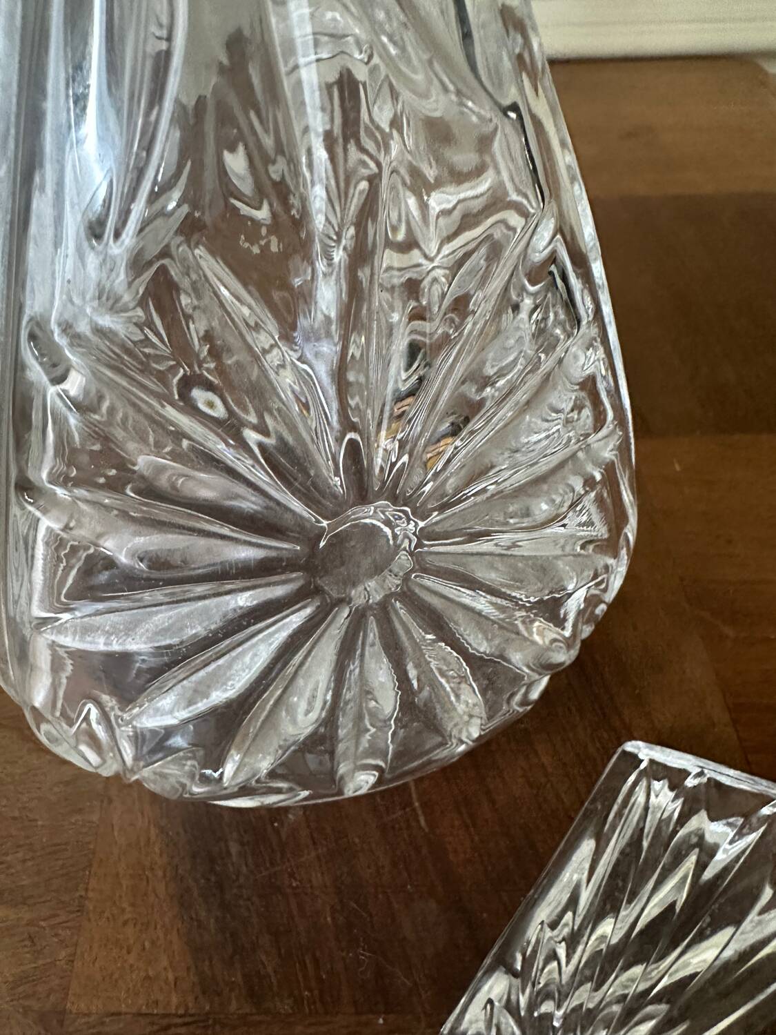 Bavarian crystal children's carafe, 1960s