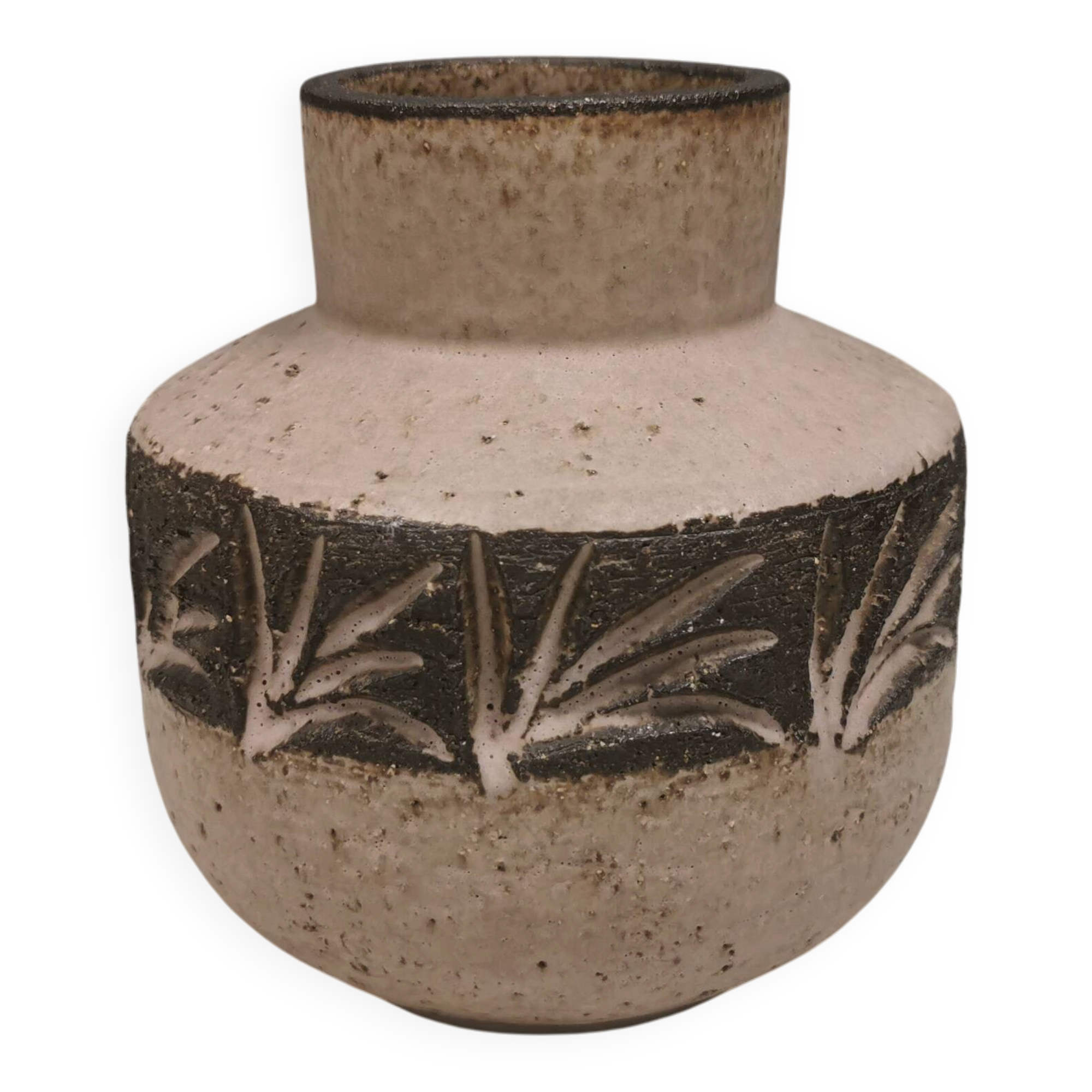 Stoneware/ceramic vase by Løvemose, Denmark, 1970s–1980s.
