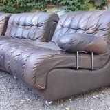 Modular drivers Italian design brown leather