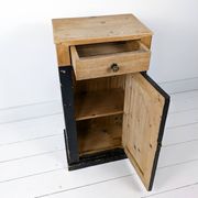 Table de chevet vintage en bois Porte Vieux bois massif Rétro Mid Century Table de chevet Commode Ch