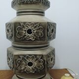 Double lighting ceramic lamp stand