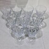 Baccarat – 9 Missouri Model White Wine Glasses