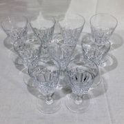 Baccarat – 9 Verres à vin blanc Modèle Missouri