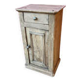 Restored solid oak bedside table