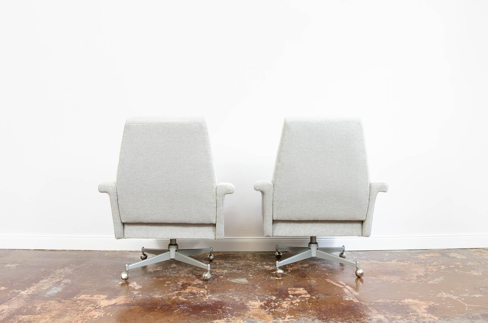 Vintage swivel armchairs, UP Závody, Czechoslovakia, 1970s, pair of 2