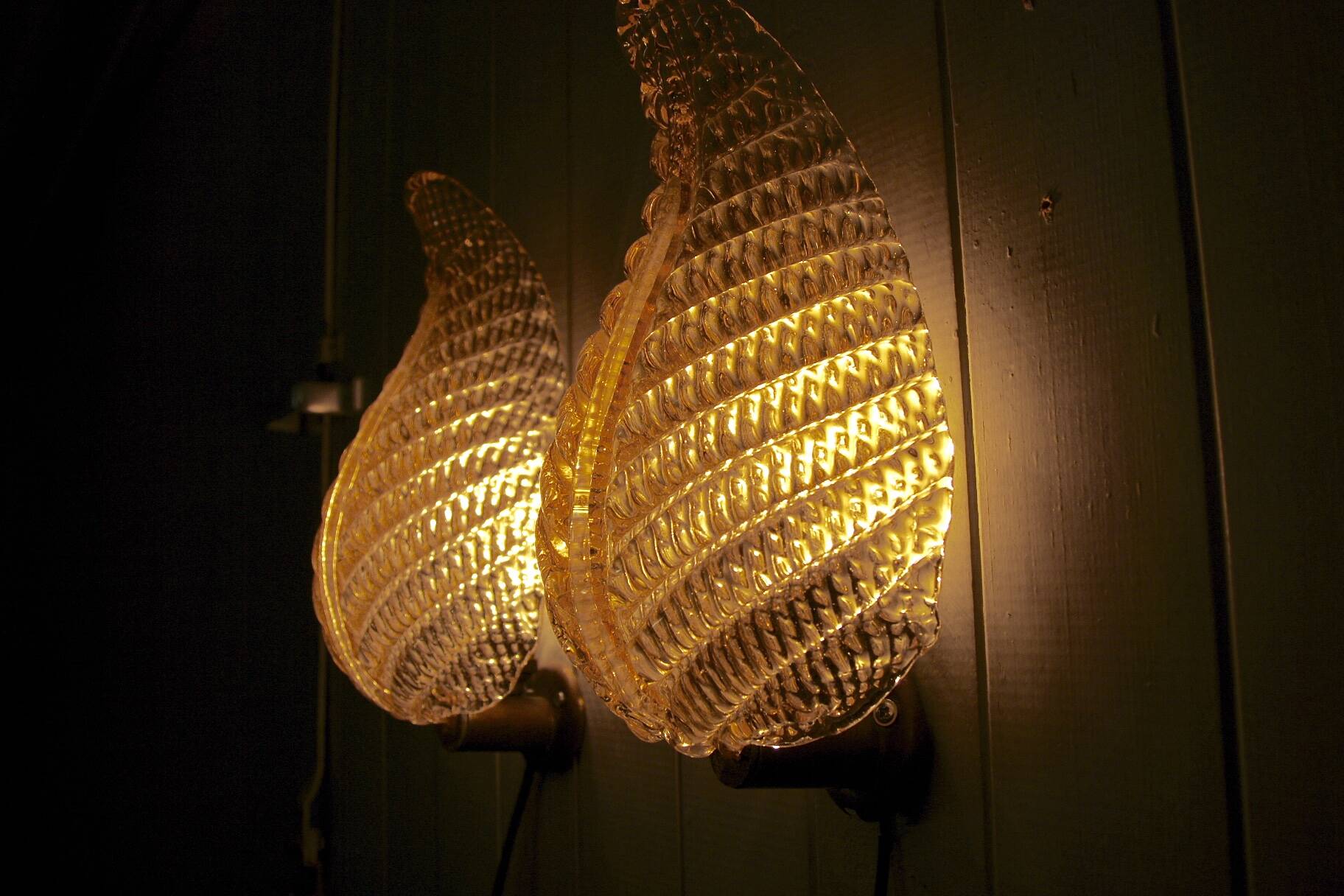 Pair of Murano glass wall lights by Toso & Barovier, 1960