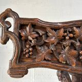 Carved oak planter