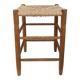 Tabouret Mid Century Rustique Campagne Vintage Jonc tressé Jonc Tabouret en